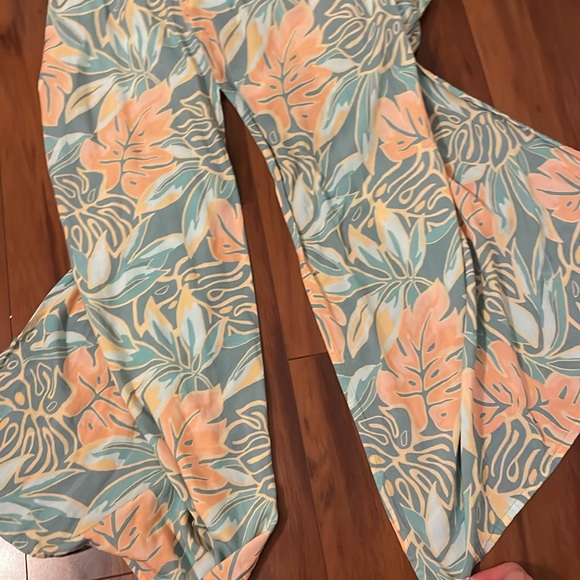 Jen’s pirate booty tropical printed midi dress backless with slits size medium - Picture 6 of 6